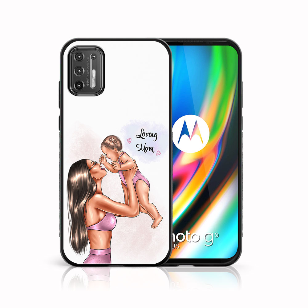 PROTEMIO 43953 MY ART Silikonový obal Motorola Moto G9 Plus LOVING MOM (115)