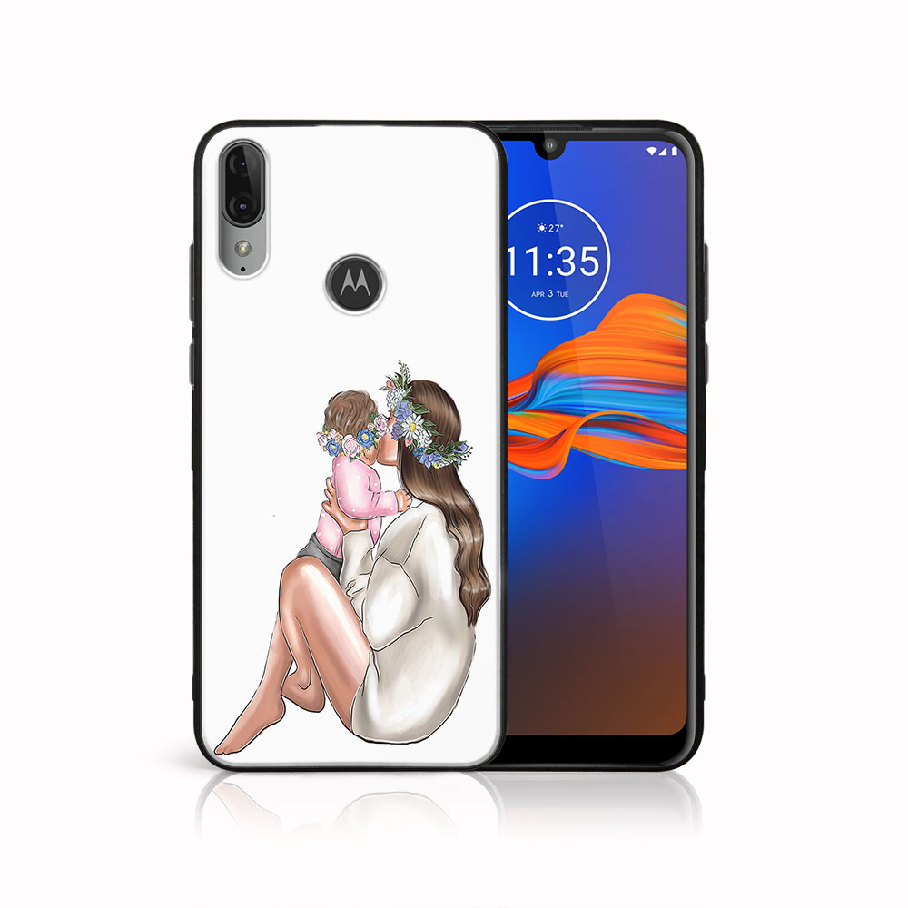 PROTEMIO 45260 MY ART Silikonový obal Motorola Moto E6 Plus BABY GIRL (111)