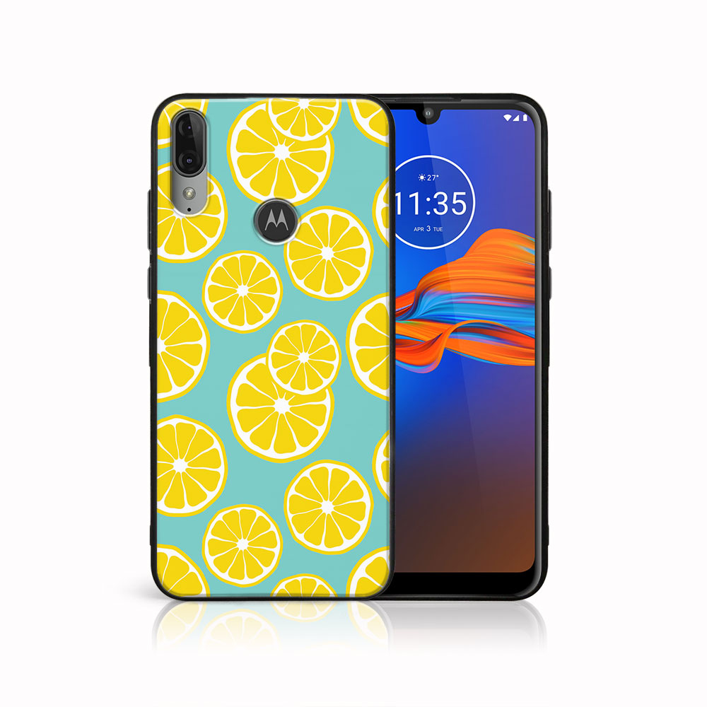 PROTEMIO 45276 MY ART Silikonový obal Motorola Moto E6 Plus LEMON (121)