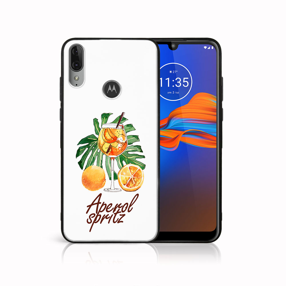 PROTEMIO 45284 MY ART Silikonový obal Motorola Moto E6 Plus APEROL (127)