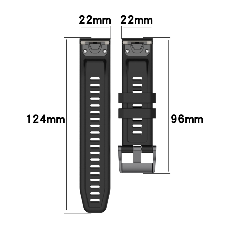 DOUBLE - COLOR RUBBER Řemínek Pro Garmin Epix Gen 2 (2. Generace) Bílý