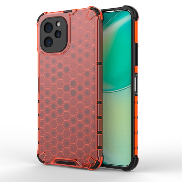 HONEYCOMB Ochranný Kryt Huawei Nova Y61 červený