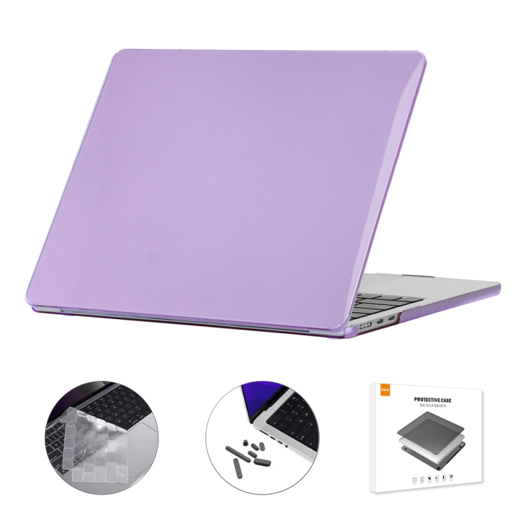 ENKAY CRYSTAL SET Ochranná Sada Pro MacBook Air 15 M2 / M3 (A2941 / A3114) Fialový