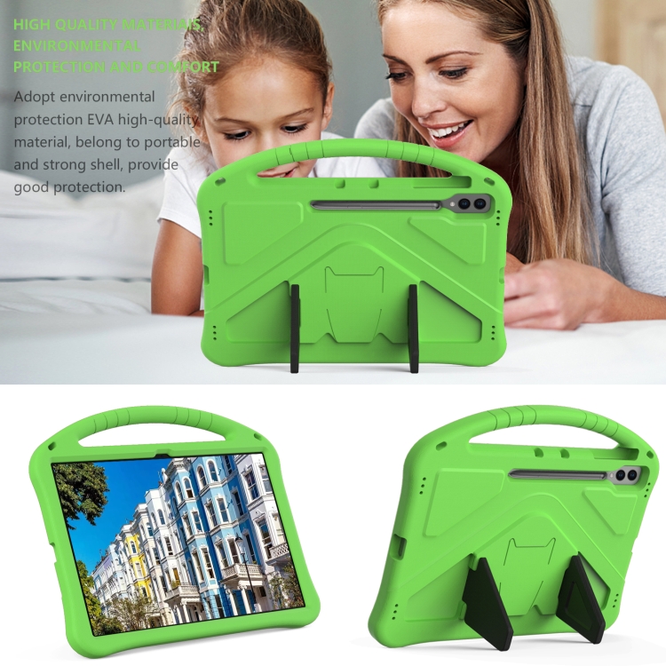 KIDDO Dětský Obal Pro Samsung Galaxy Tab S9 Ultra / Tab S10 Ultra Zelený