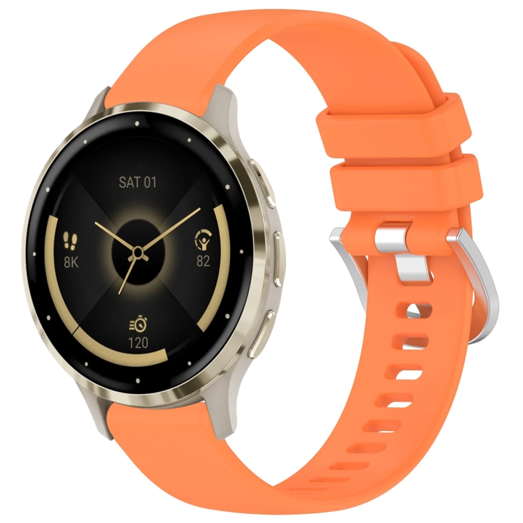 RUBBER Řemínek Pro Garmin Venu 3S Oranžový