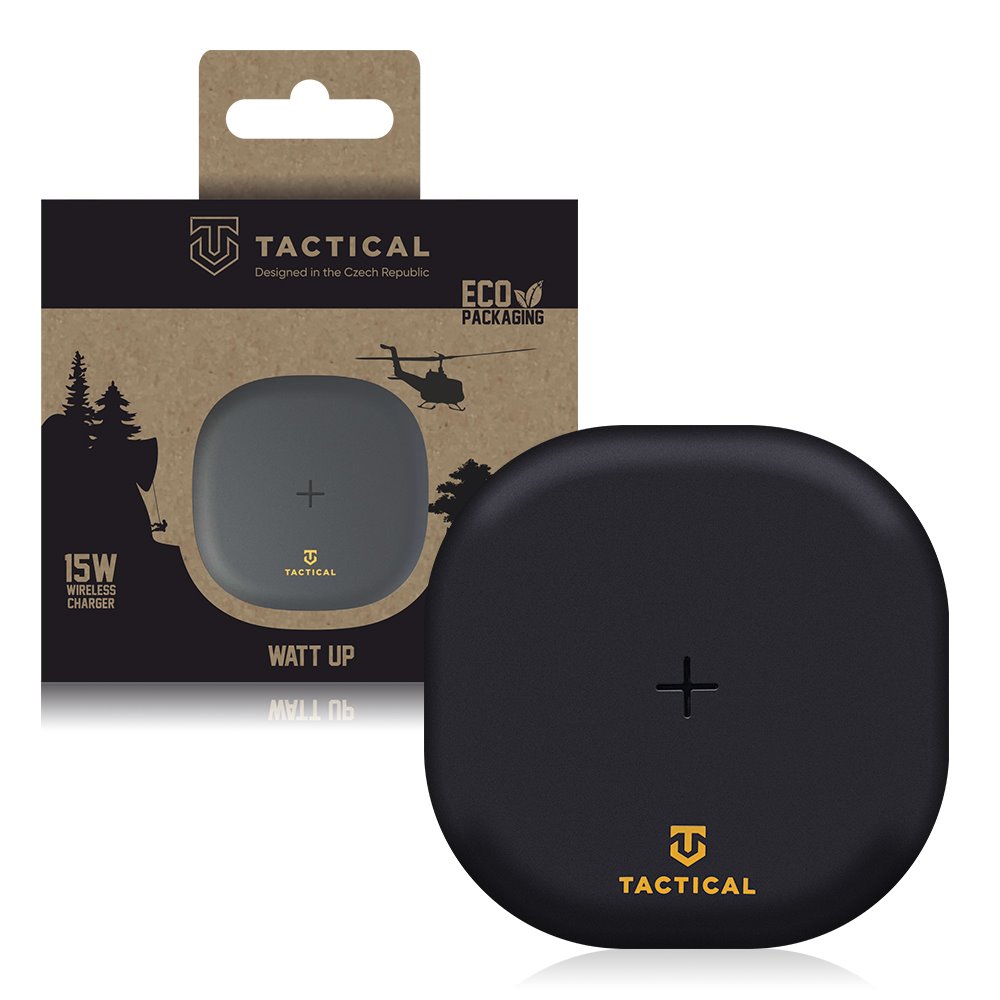 TACTICAL WATTUP WIRELESS Bezdrátová Nabíječka 15W černá